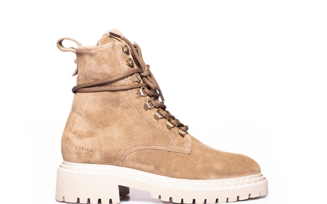 Nubikk – Frankie June Taupe suede veterboot