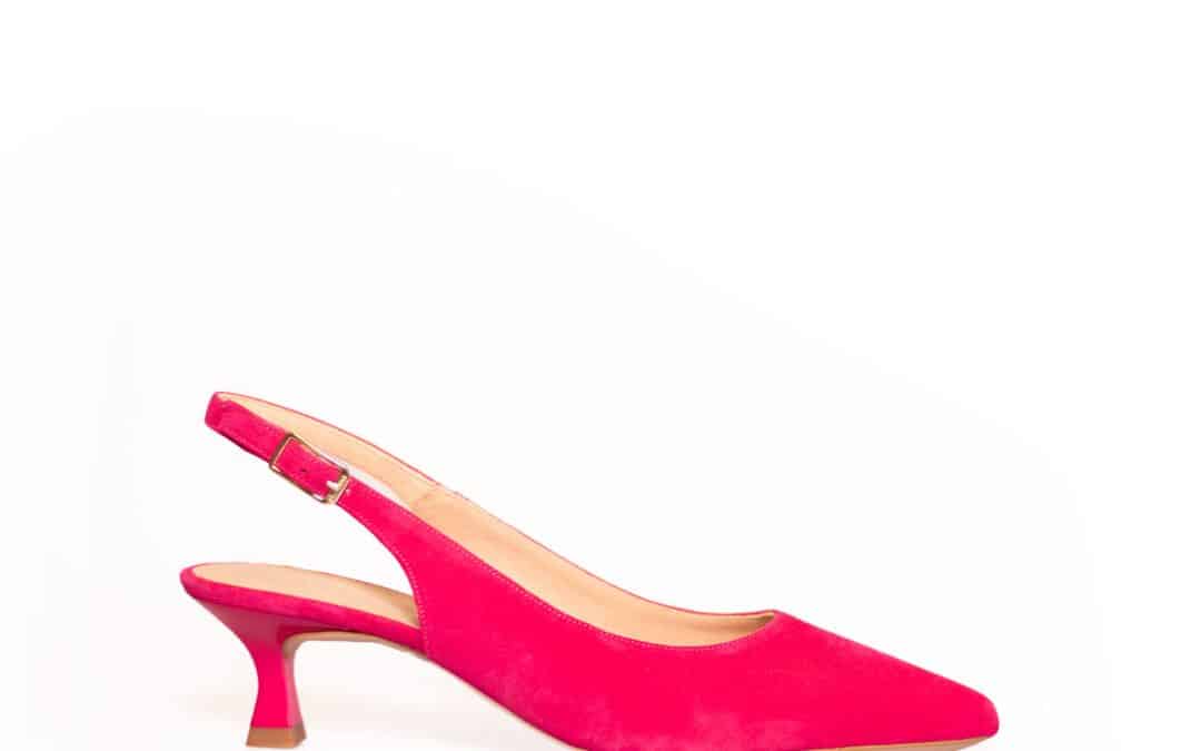 Unisa – Jamal – Fuchsia Suede slingback pump