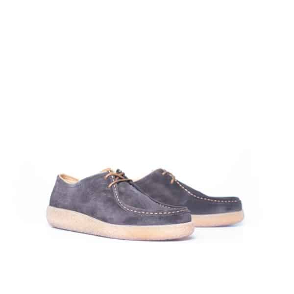 Sioux Jukondon - Grijs bruin suede veterschoen - Afbeelding 2
