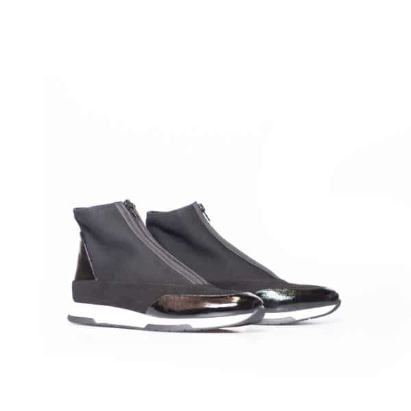Unisa - Fluvio zwart hoge sneakerboot - Afbeelding 2