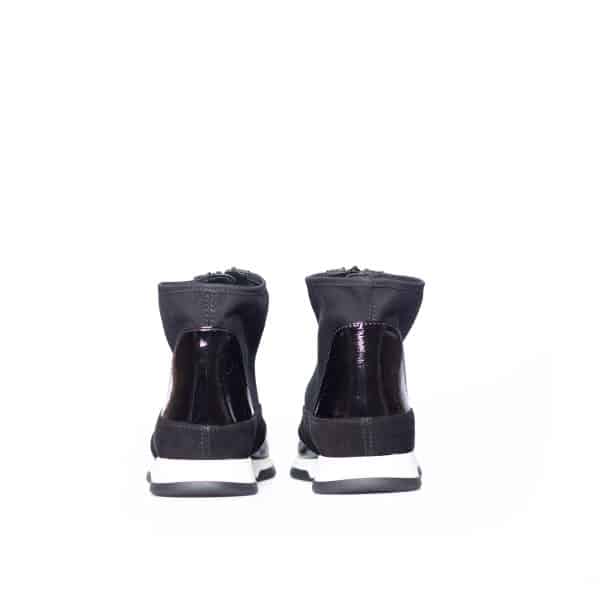Unisa - Fluvio zwart hoge sneakerboot - Afbeelding 3