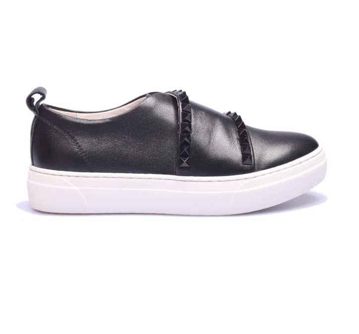 Uma Parker – 11118NP – Zwart leer instap sneaker