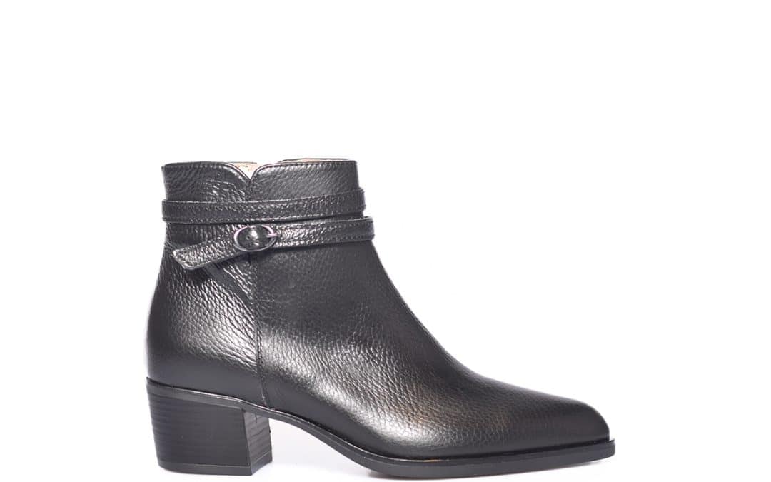 DL Sport – 5955 – Zwart leer enkellaars
