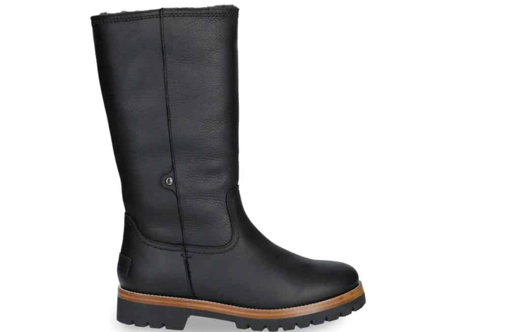Panama Jack – Bambina zwart leer laars met warme voering