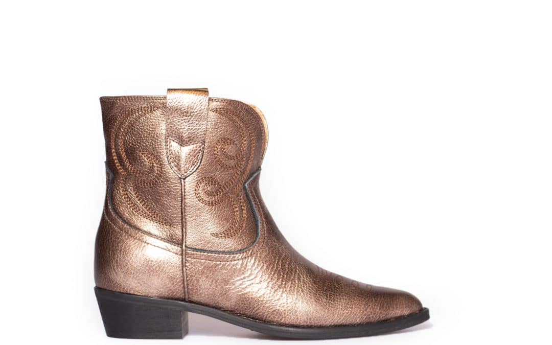 Toral – Puja Brons leer enkellaars