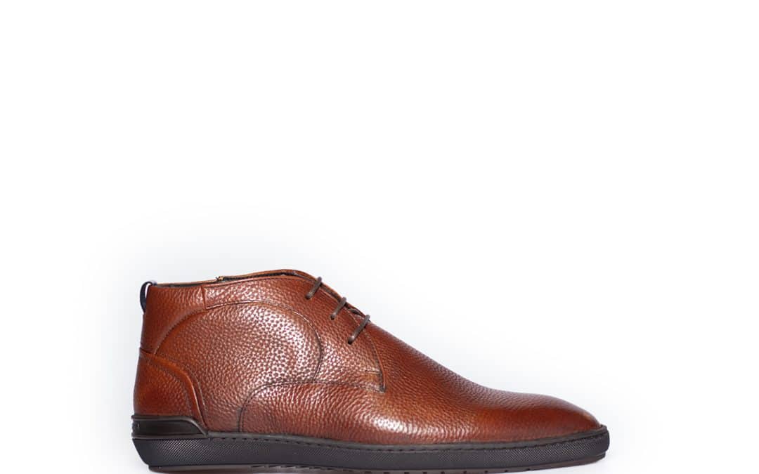 Floris van Bommel – De Scooper 02.19 Cognac printleer veterboot