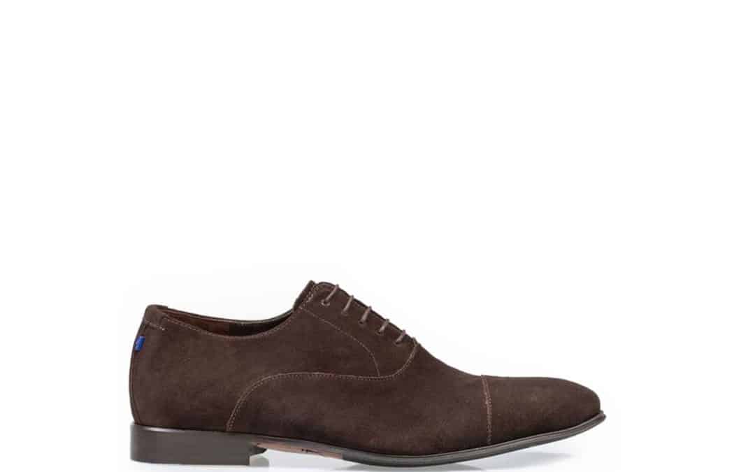 Floris van Bommel – Gilli 01.03 Donkerbruin suede veterschoen