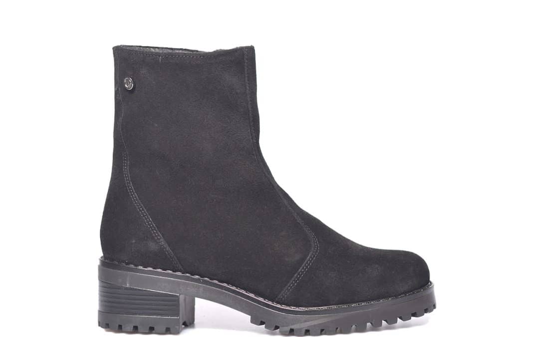 Palmroth – 83205 Zwart suede enkelboot