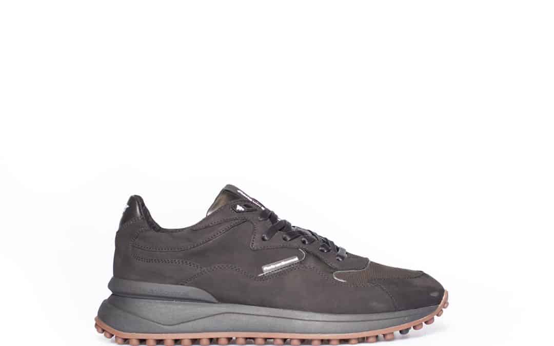 Floris van Bommel – Noppi 06.71 Zwart nubuck sneaker
