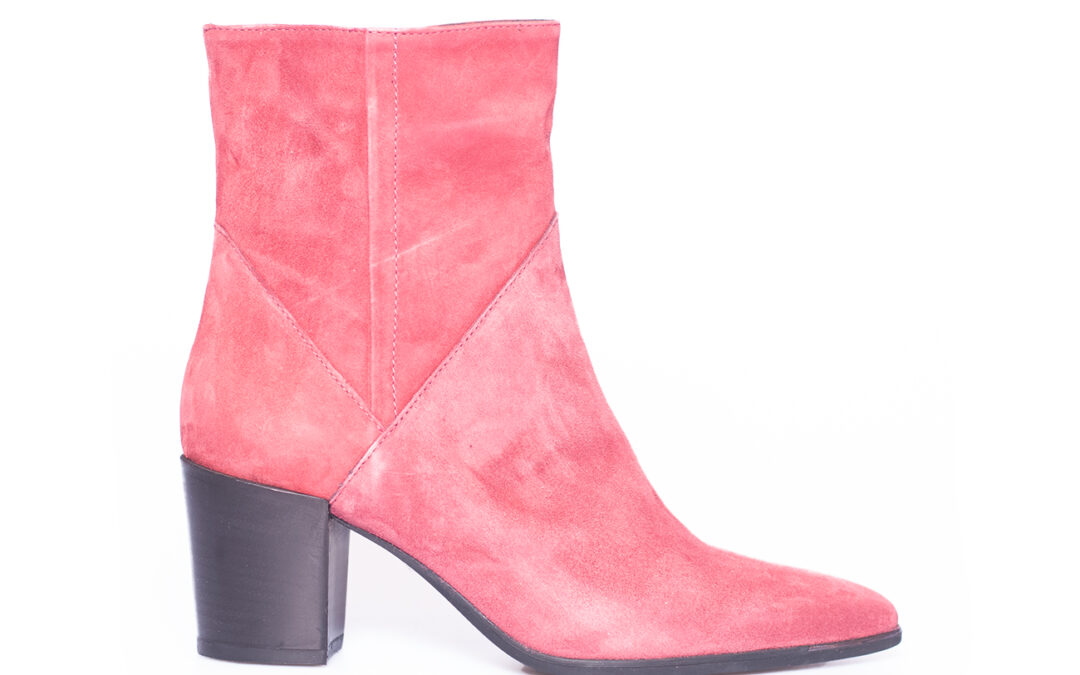 Maja – AR71 Oud roze suede enkellaars