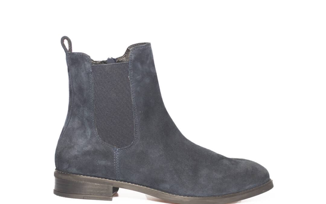 Unisa – Barty blauw suede Chelsea laars