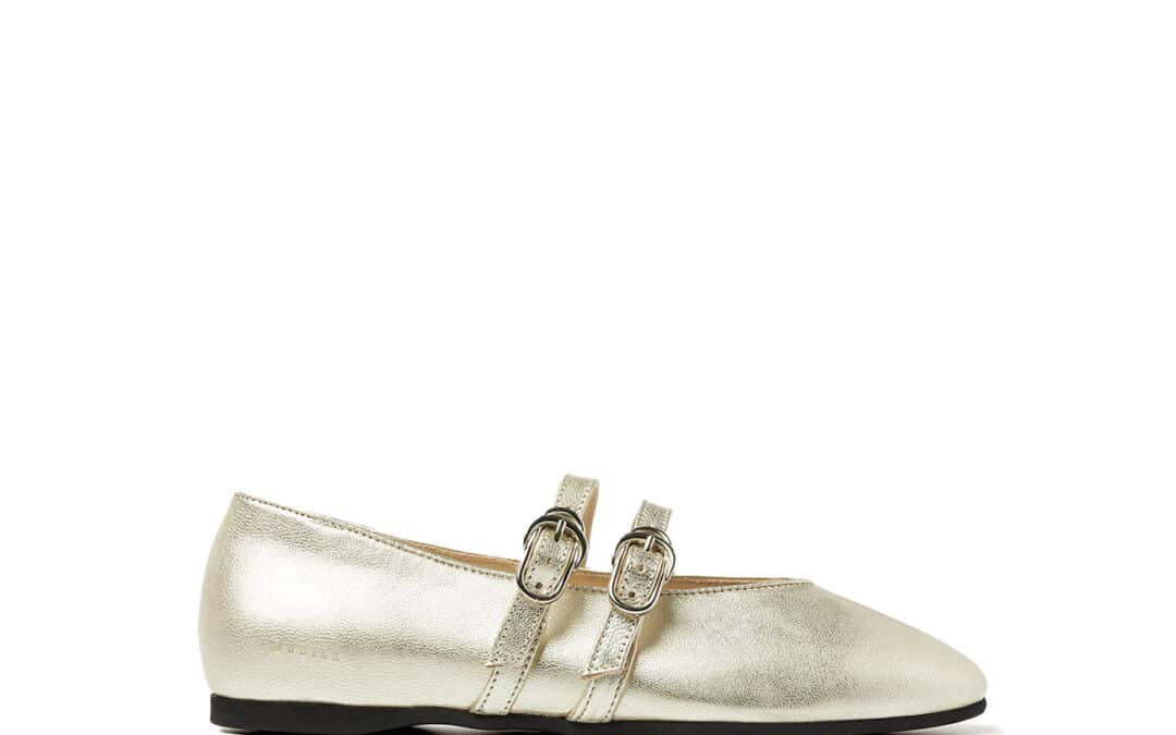 Nubikk – Gisele grace – Goud leer ballerina