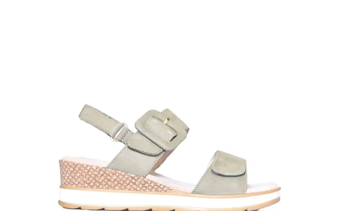 Caprice – 9-28753 – Groen nubuck sandaal