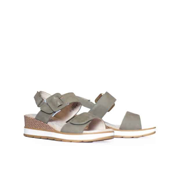 Caprice - 9-28753 - Groen nubuck sandaal - Afbeelding 2