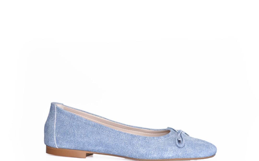 Antonio Paolo – Elias jeans blauw suede ballerina