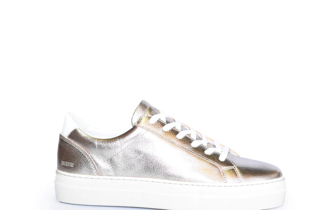 Blackstone – BL480 Mae – goud (ash) metallic leer sneaker