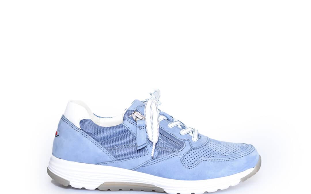 Gabor – 46.978.26. Blauw (heaven) nubuck sneaker