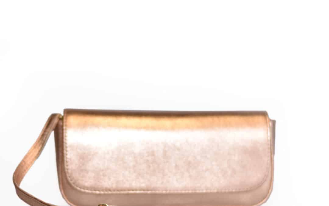 Unisa – Zdreamin rosé (ballet) metallic leer tas