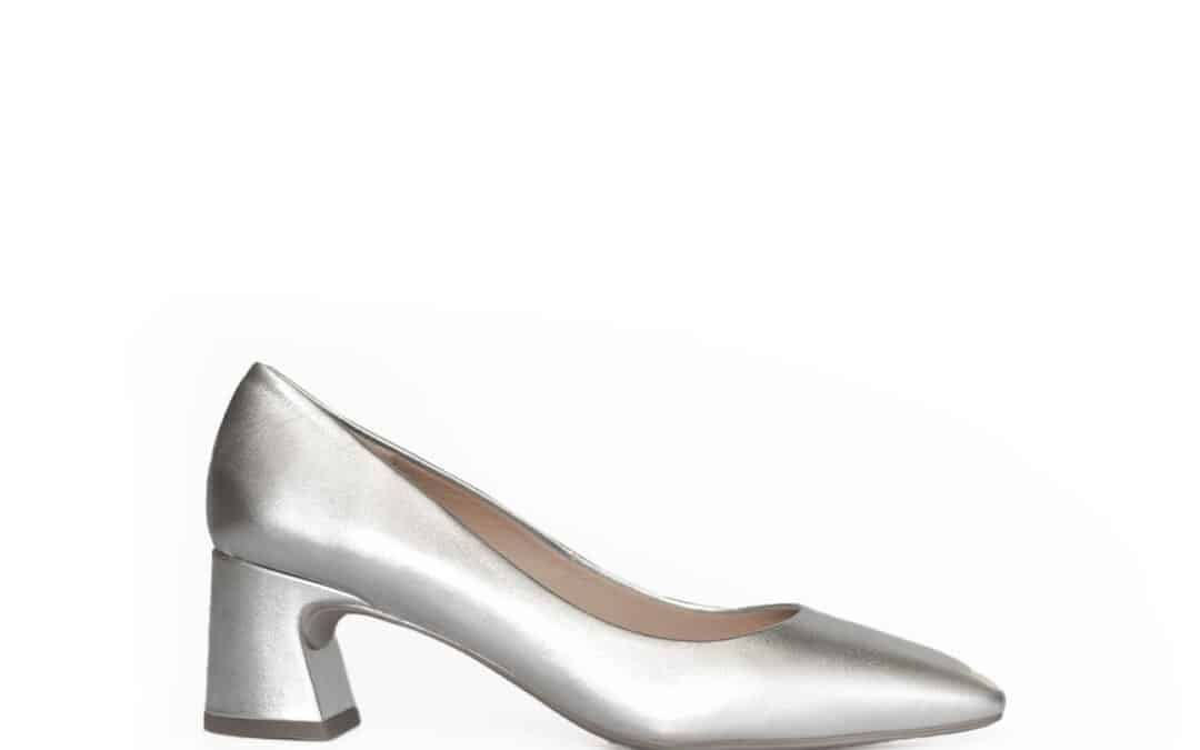 Unisa – Lesat zilver metallic leer pump