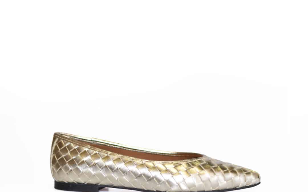 Toral – Magda goud champagne metallic leer ballerina