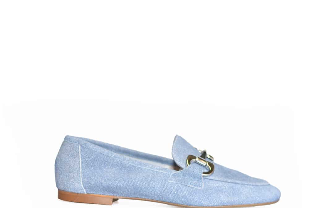 Antonio Paolo – Ninfa jeans blauw suede instapper