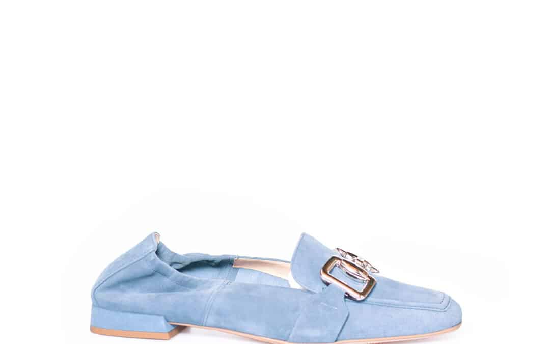 Högl – 7 -101732 – Jeans suede instapper