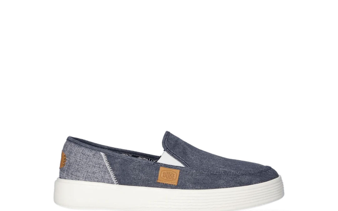 Hey Dude – Sunapee craft blauw linnen instapper