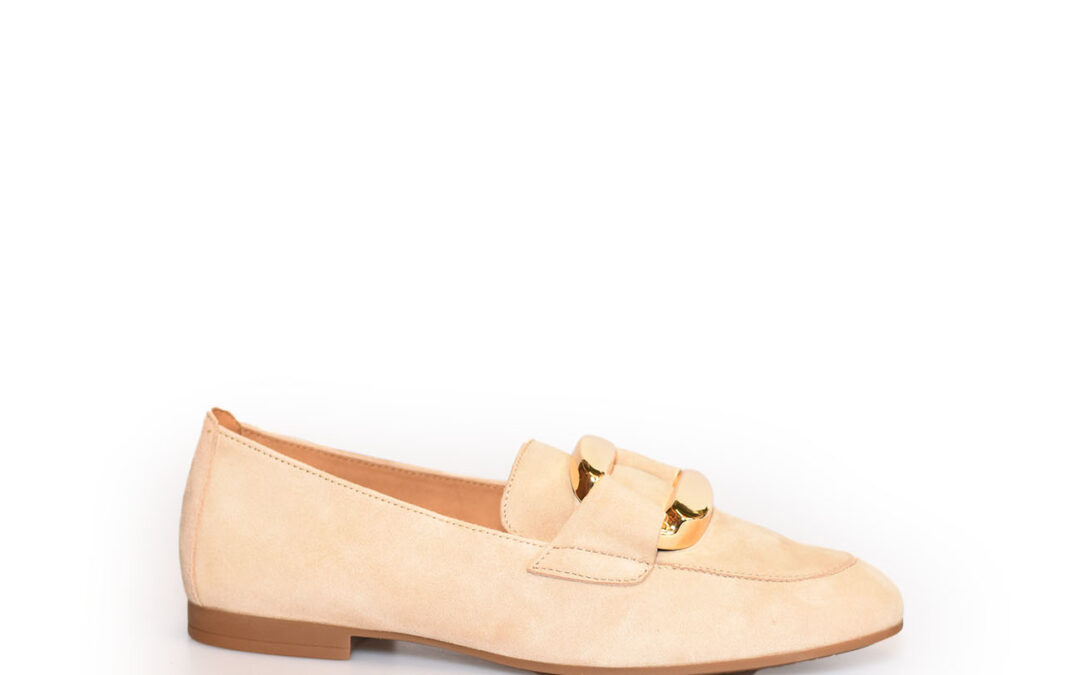Gabor – 45.215.12 – Beige (desert) suede instapper