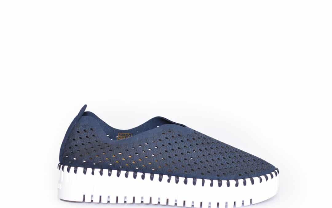 Ilse Jacobsen – Tulip 3373 W – Dark indigo instappers platform
