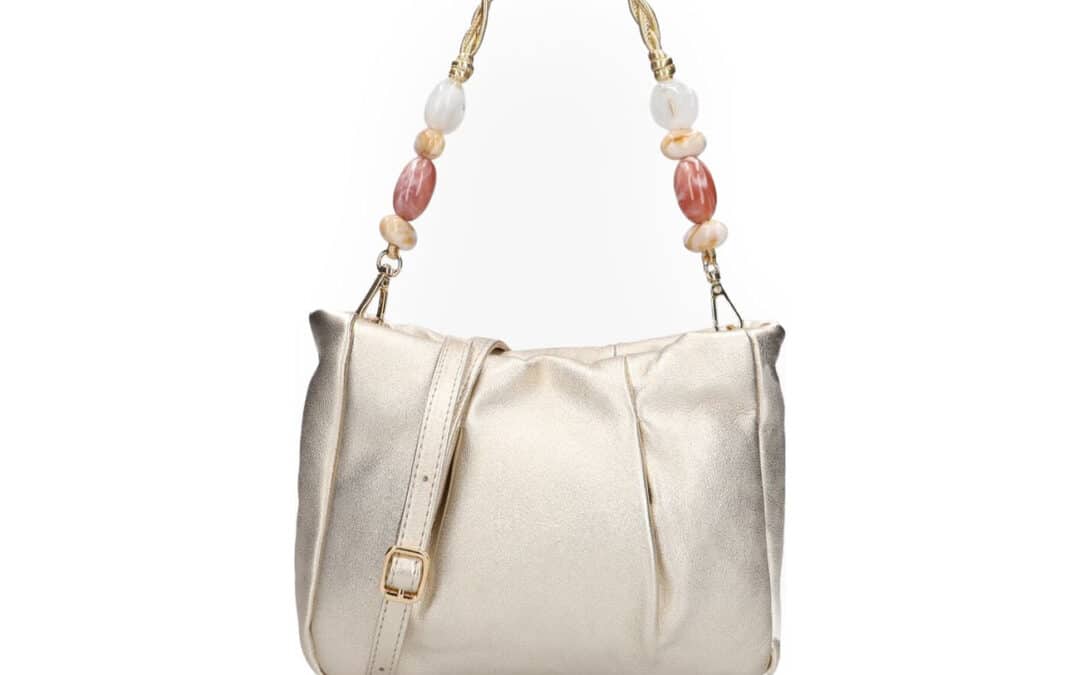 Unisa – Zana goud platina metallic leer tas