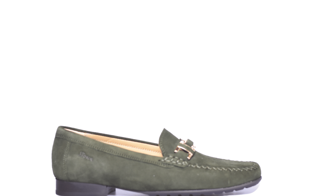 Sioux – Cambria – Groen (militare) suede mocassin