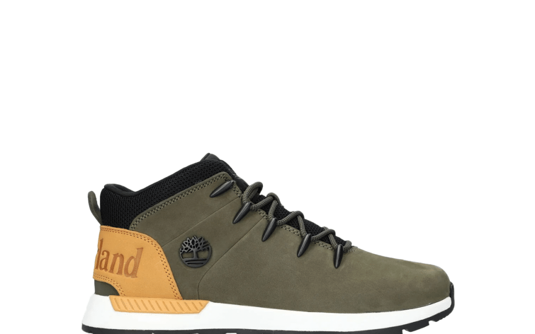 Timberland – Sprint trekker – Groen nubuck halfhoge sneaker