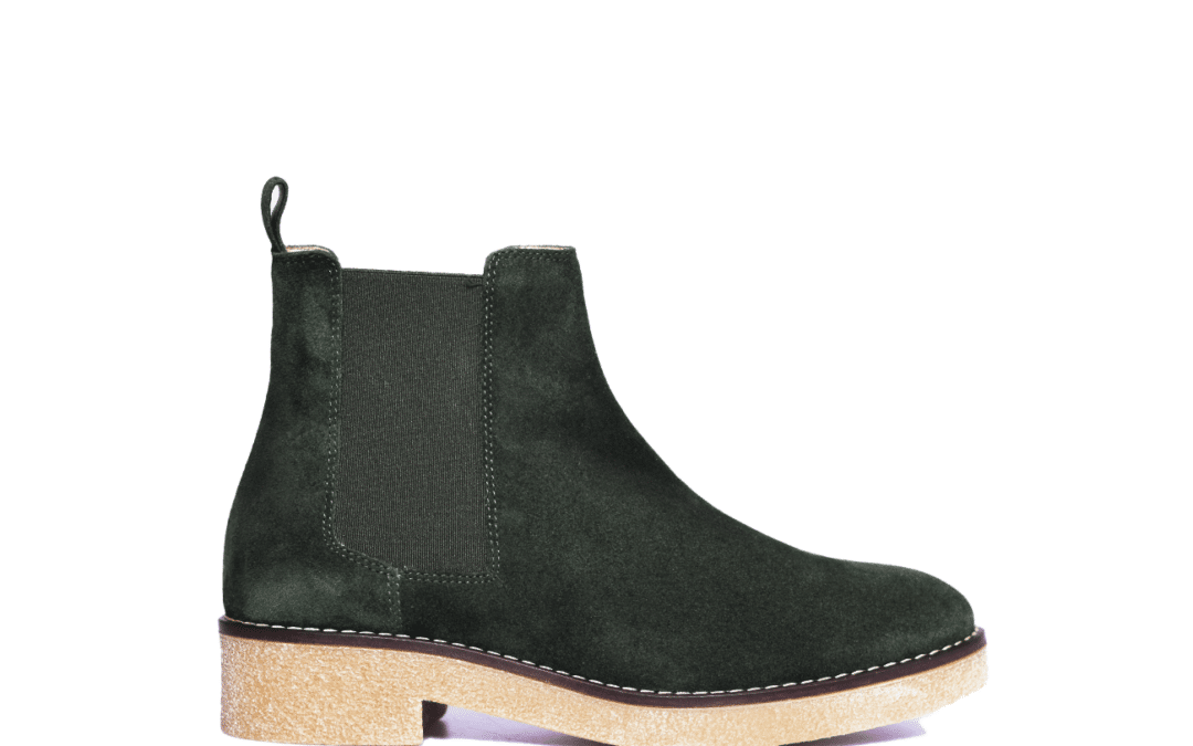 Unisa – Etiope – Groen suede chelsea laarsje