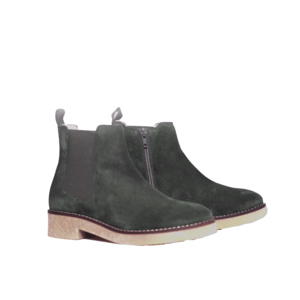 Unisa - Etiope - Groen suede chelsea laarsje - Afbeelding 2