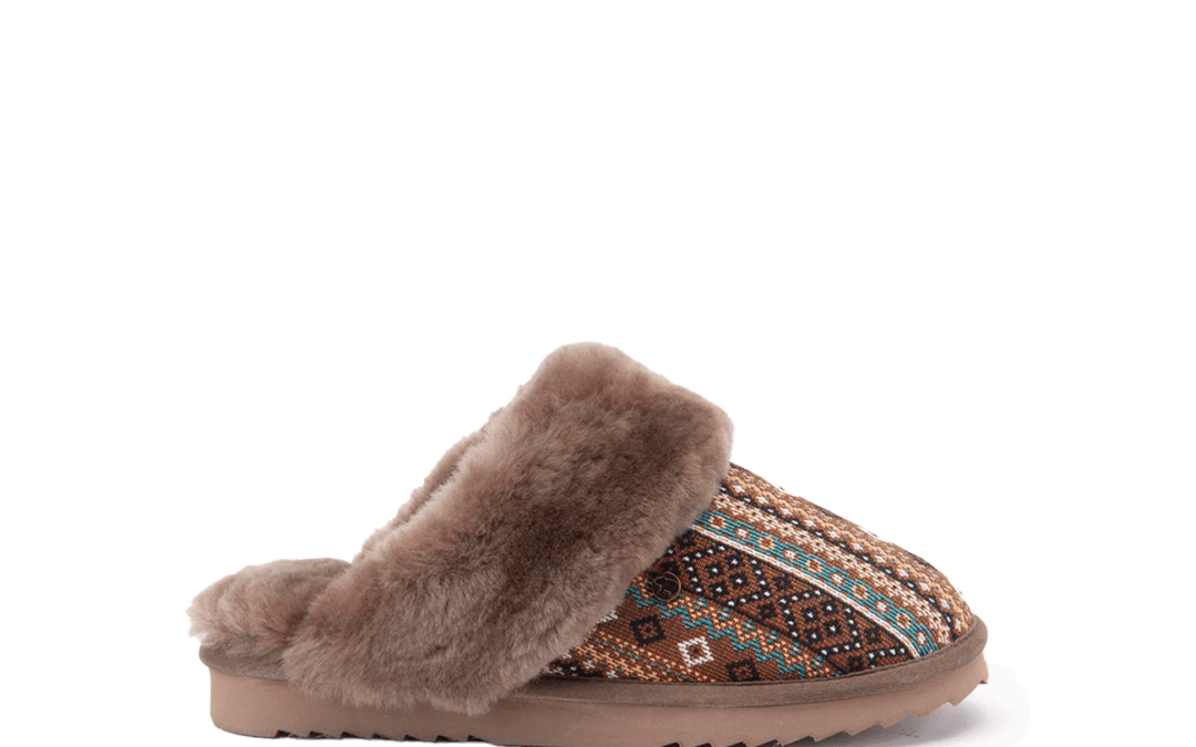 Warmbat – Collie – Print woven mud pantoffel