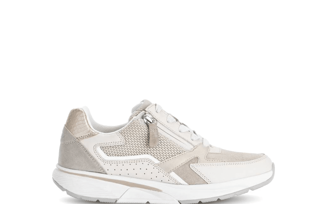 Gabor – 66.878.33 Beige leer combi sneaker