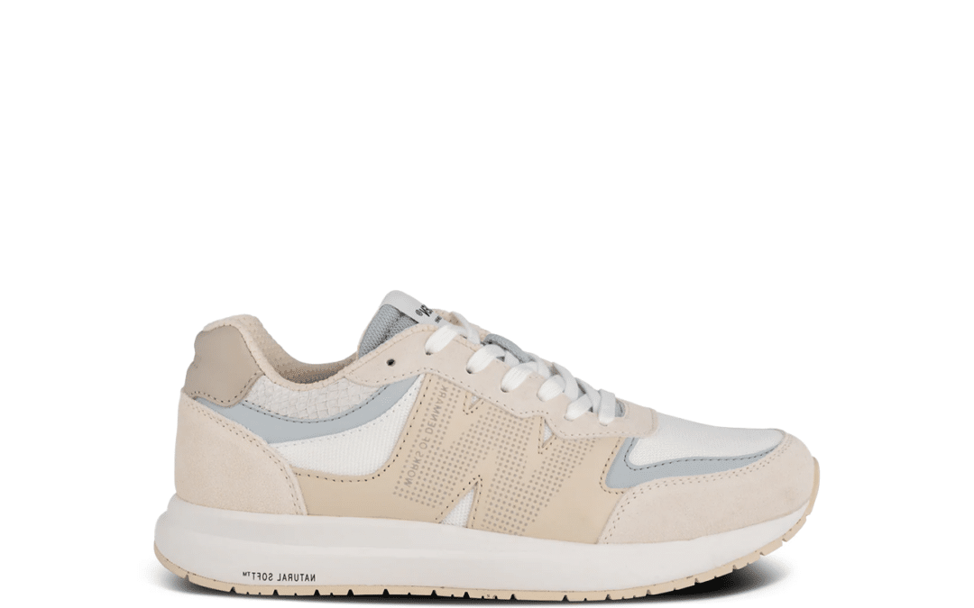 Woden – Rigmore reflective – Ivory sneaker