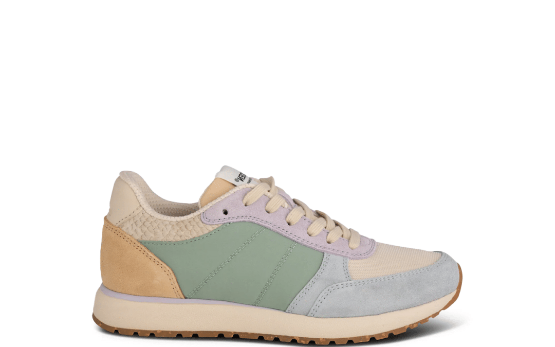 Woden – Ronja – Beige multi sneaker