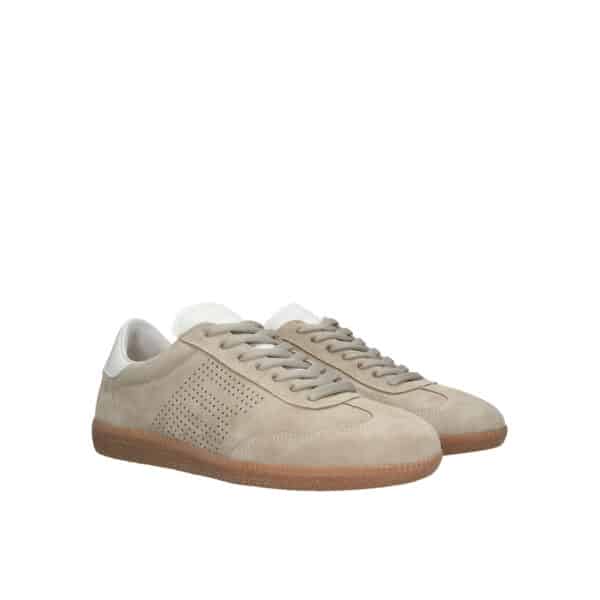 Blackstone - DL446 - Lime wren perf - Donkerbeige (earth) suede sneaker - Afbeelding 2