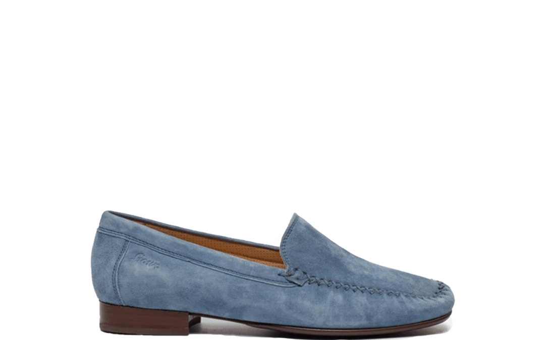 Sioux – Campina- 67112 – Aqua blauw suede mocassin