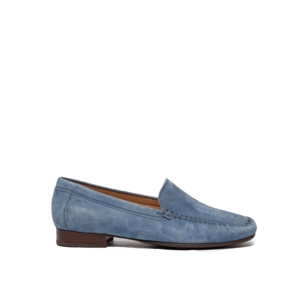 Sioux - Campina- 67112 - Aqua blauw suede mocassin