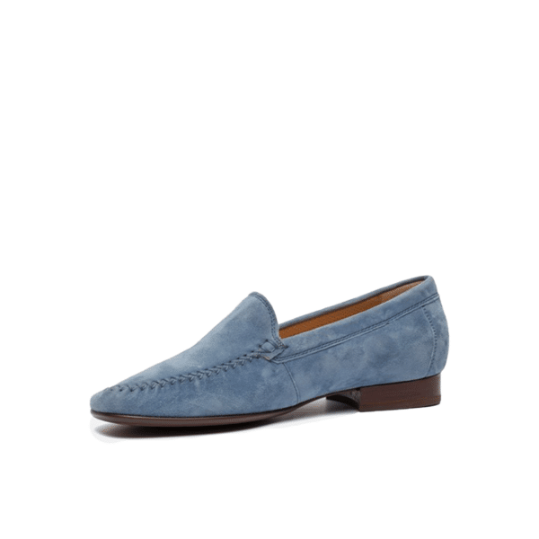 Sioux - Campina- 67112 - Aqua blauw suede mocassin - Afbeelding 2