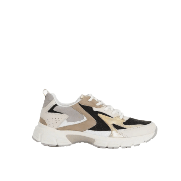 Gabor 66.606.39 - Beige zwart multicolour sneaker