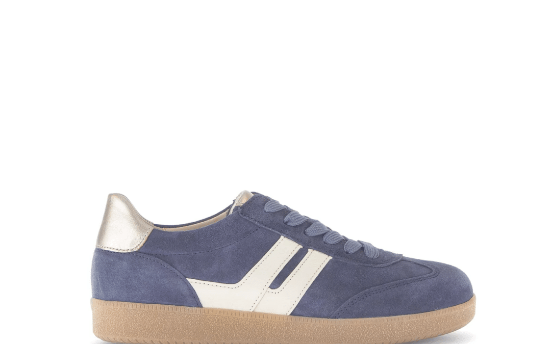 Gabor 63.300.16 Jeans blauw suede sneaker