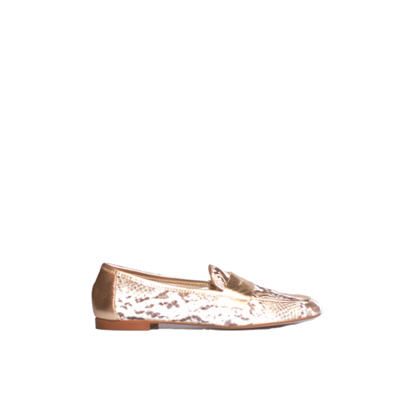 Antonio Paolo - Iris - Goud reptiel print loafer