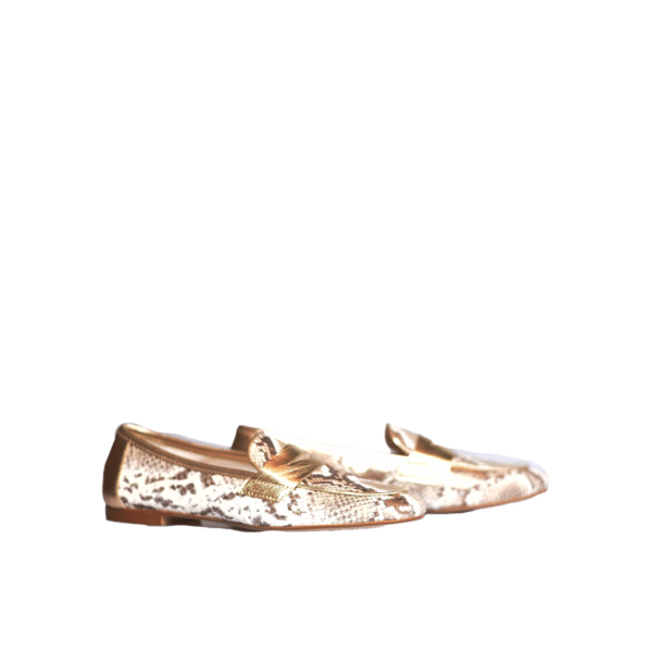 Antonio Paolo - Iris - Goud reptiel print loafer - Afbeelding 2