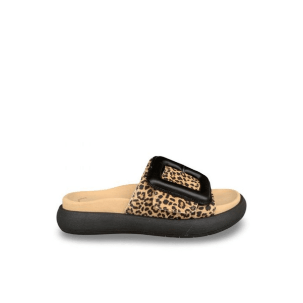 Gabor - 63.751.32 - Loepard - Zwart leer slipper