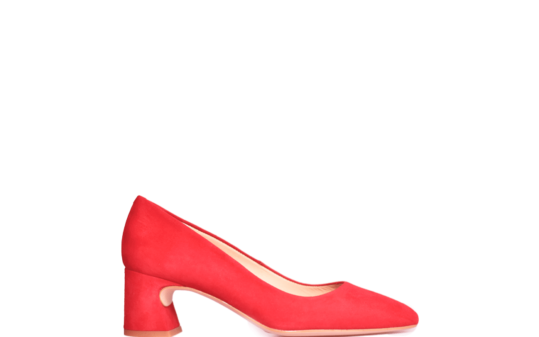 Unisa – Lesat – Rood chili suede pump