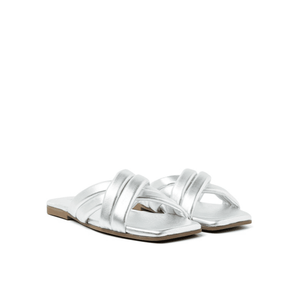 Via vai - 62245 - Kiki Lot - Zilver leer slippers - Afbeelding 2