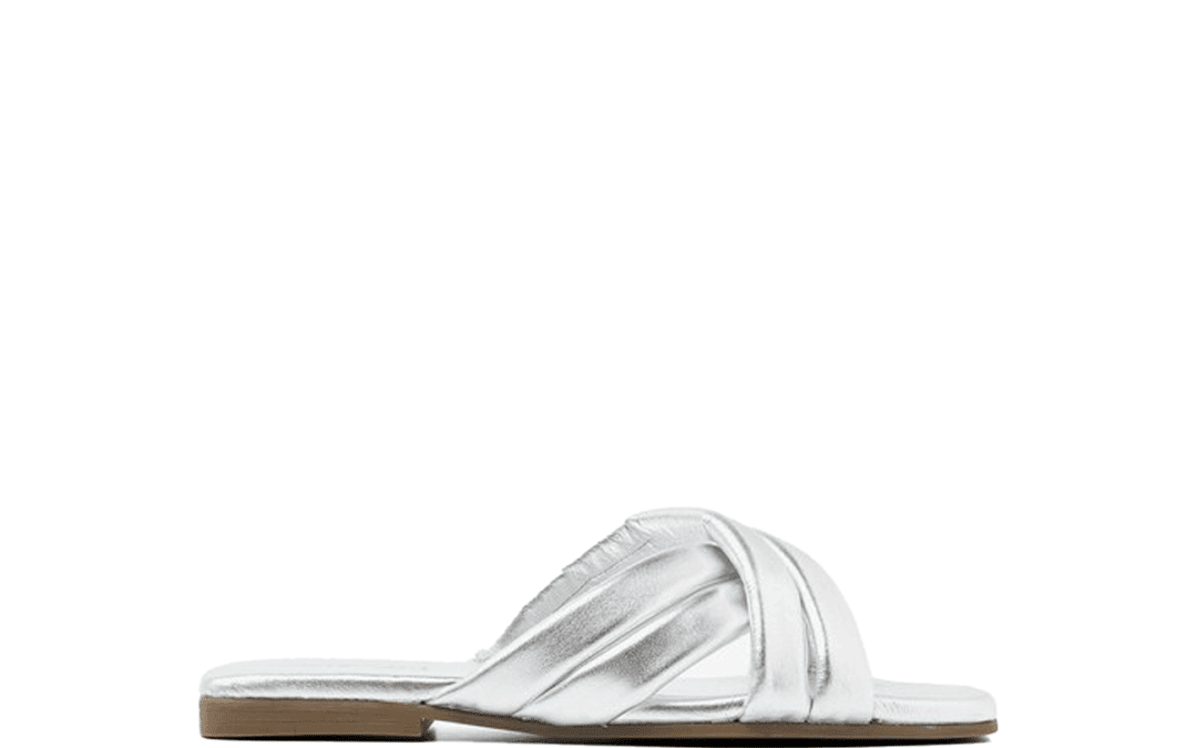 Via vai – 62245 – Kiki Lot – Zilver leer slippers